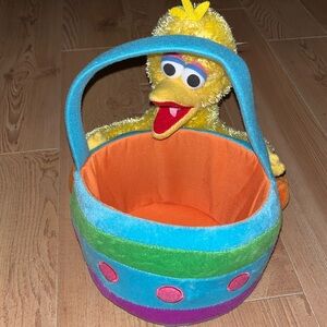 Sesame Street Big Bird Plush Easter Basket 2006